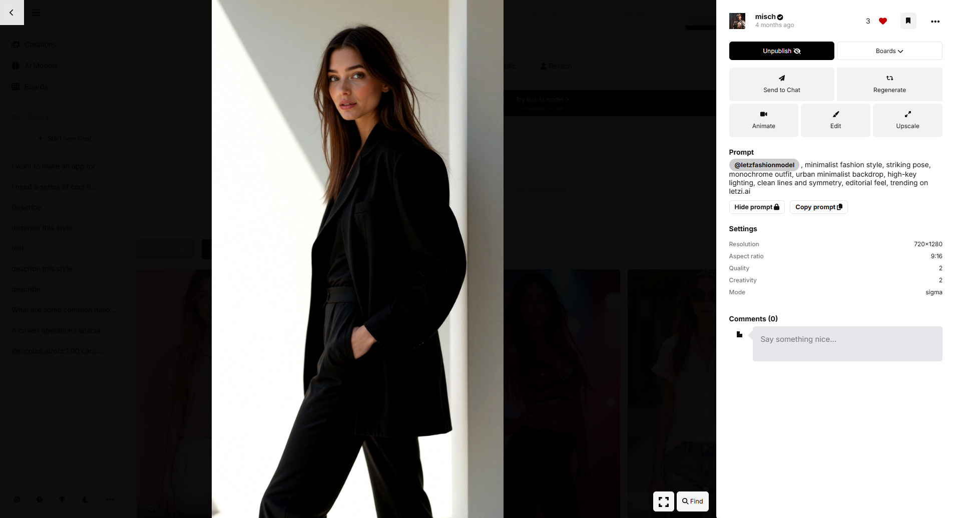 Fashion Model Training Example