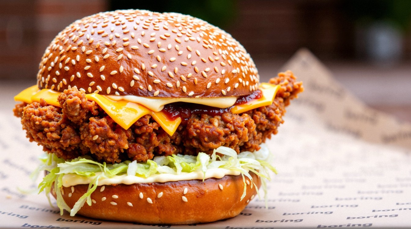 AI-Generated image of The Boring as Cluck Burger by Marco