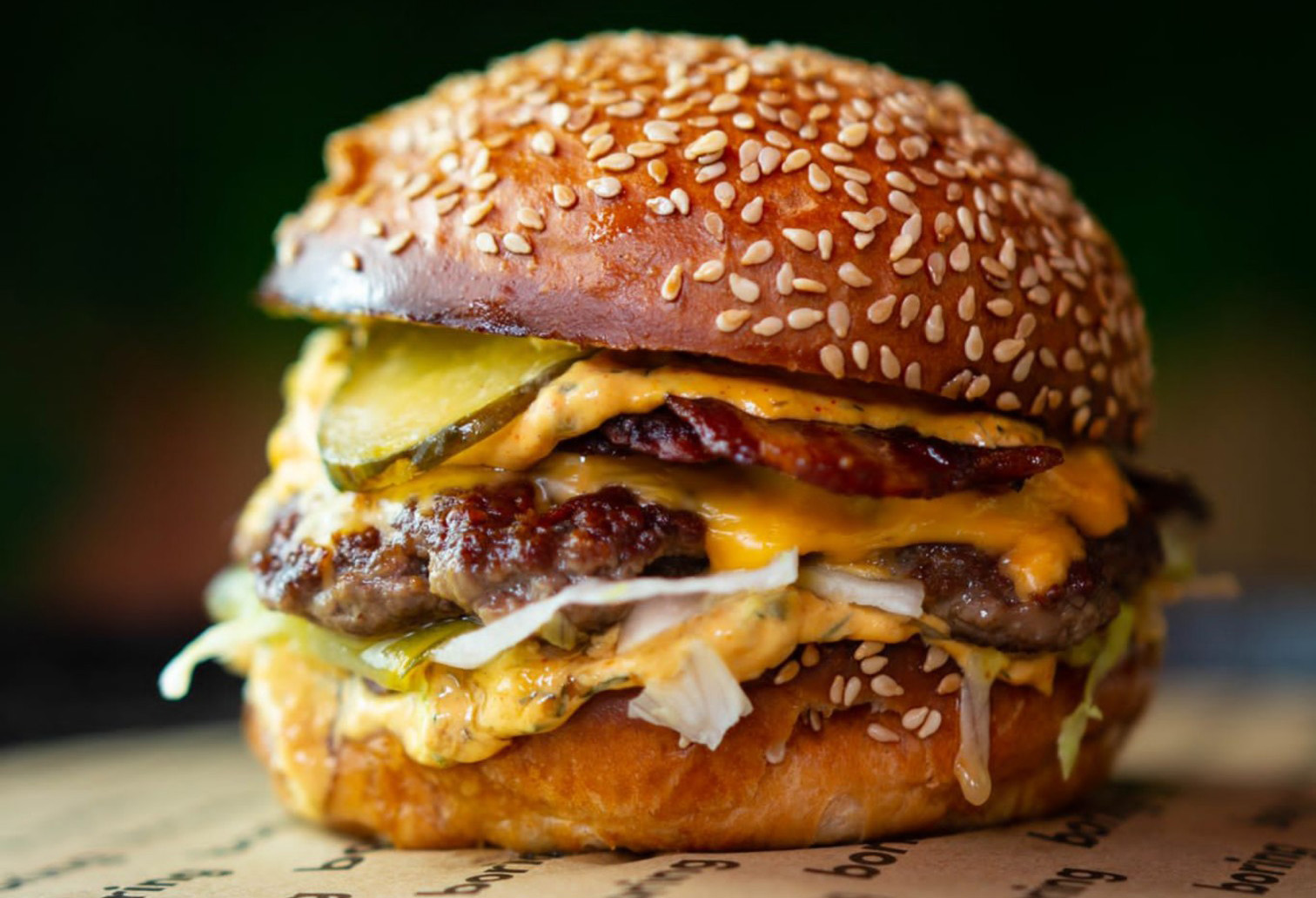 Picture of The Boring Burger from Instagram