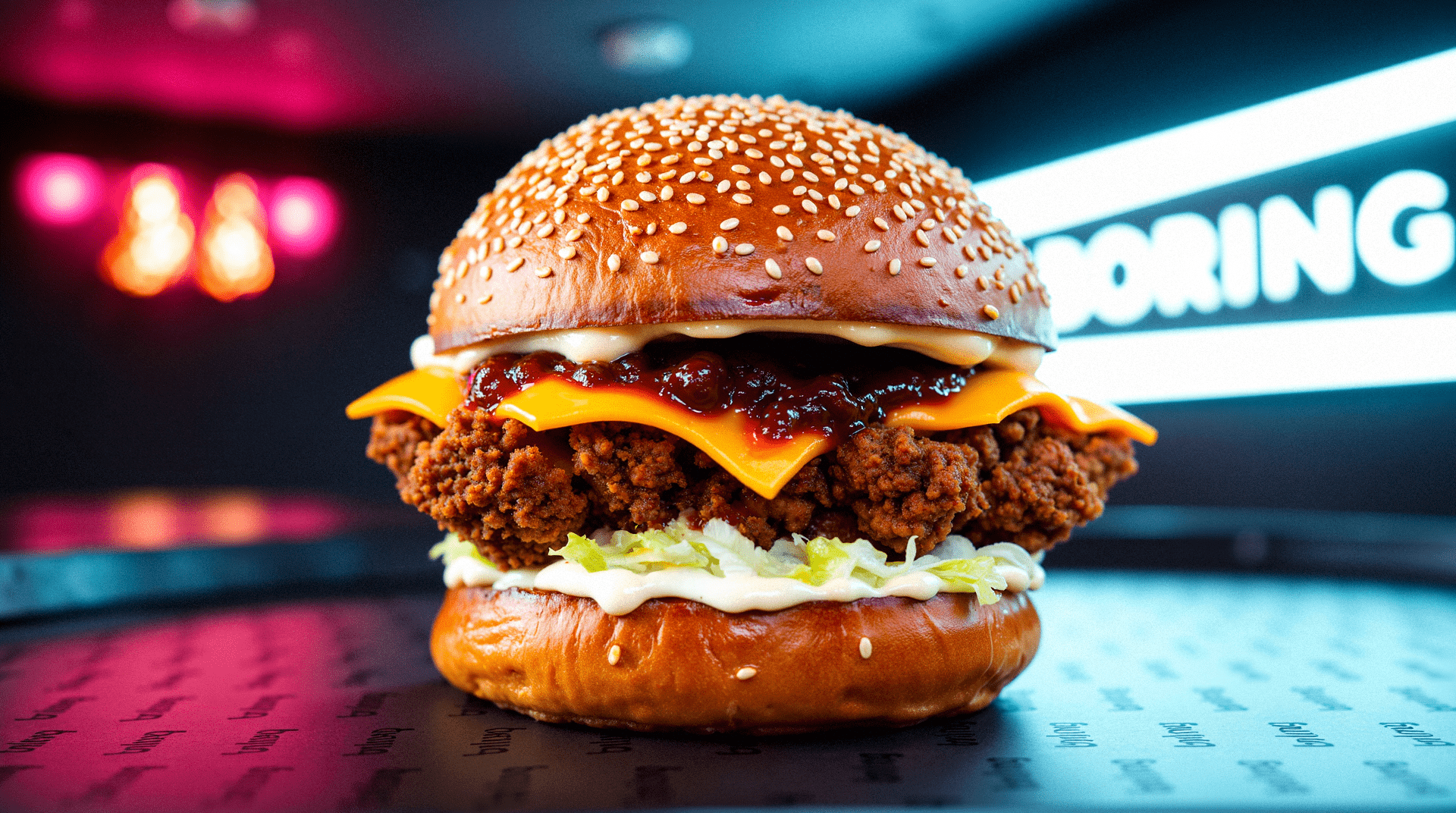 Boring Burger Visual made by Marco using LetzAI