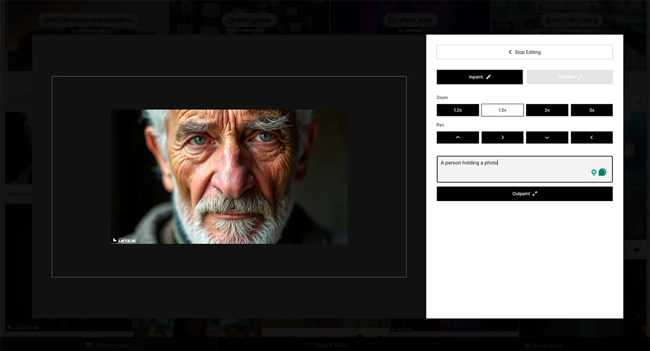 LetzAI Outpainting Example