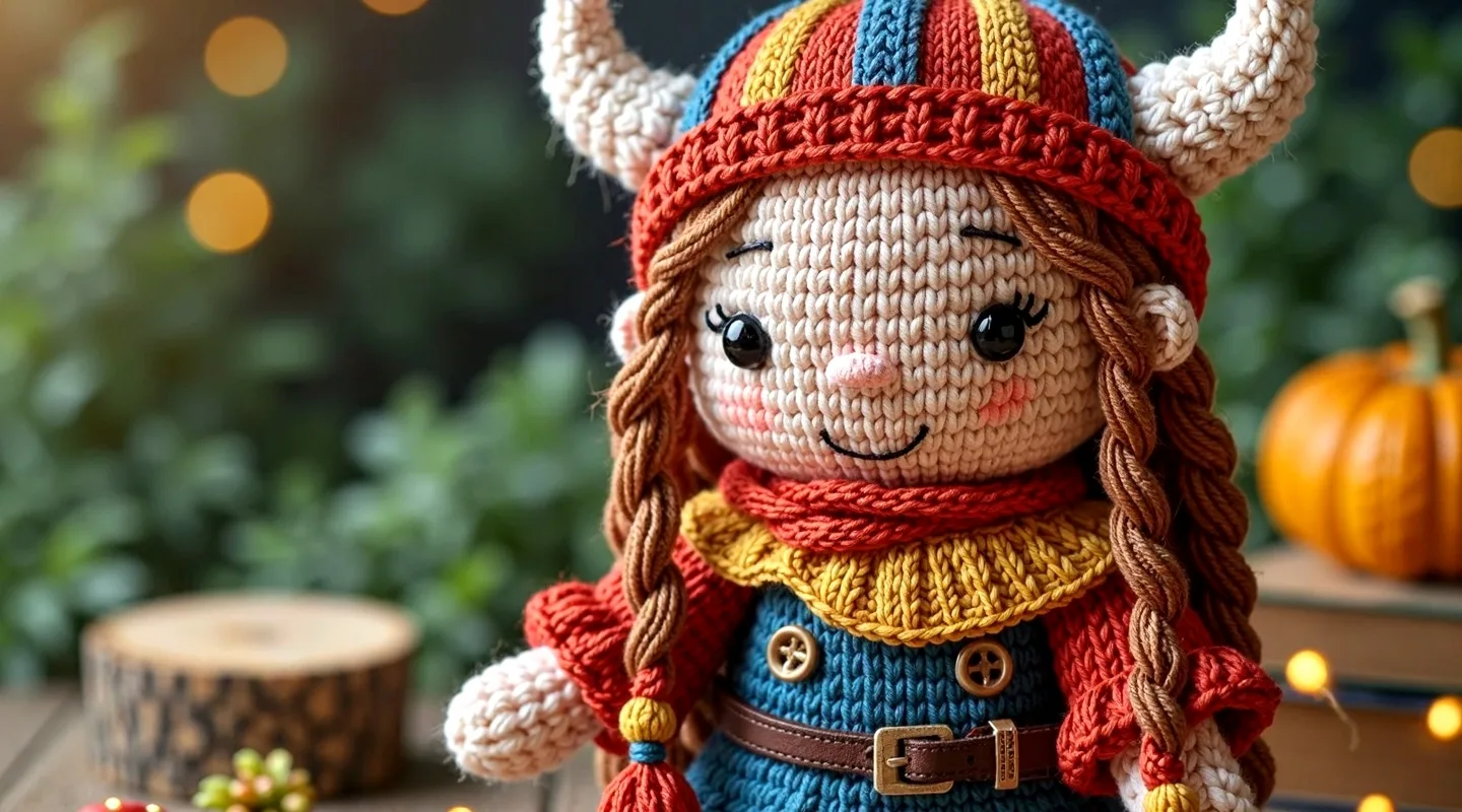 Knitted Viking Doll